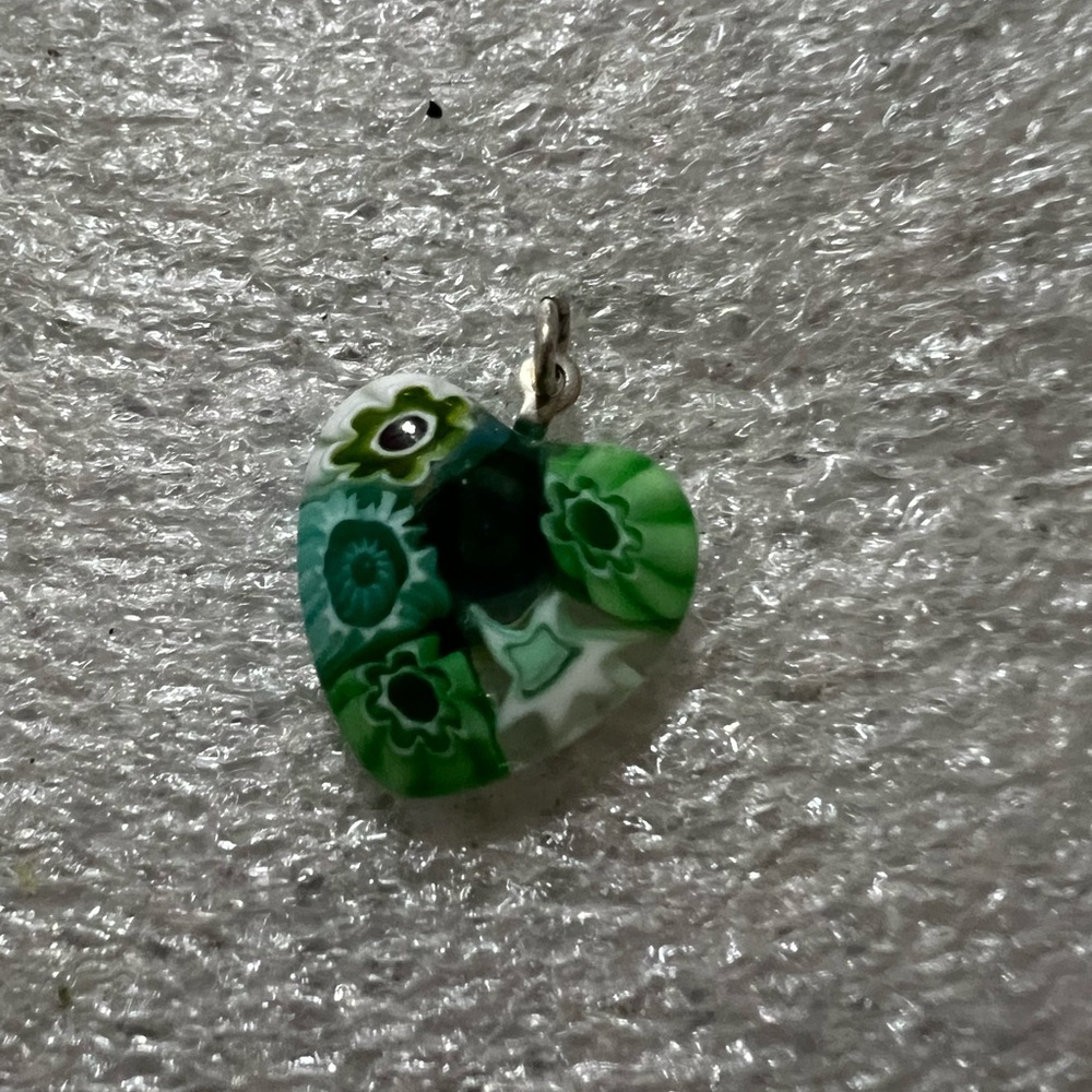 Vibrant Green Crystal Apple Necklace